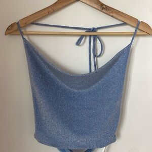 NWT Princess Polly halter top blue